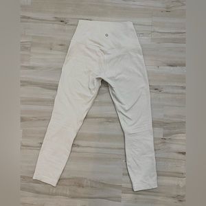 Cream Lululemon leggings Size 6
